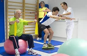 Herzpatienten trainieren am Universitätsinstitut für Sportmedizin Salzburg