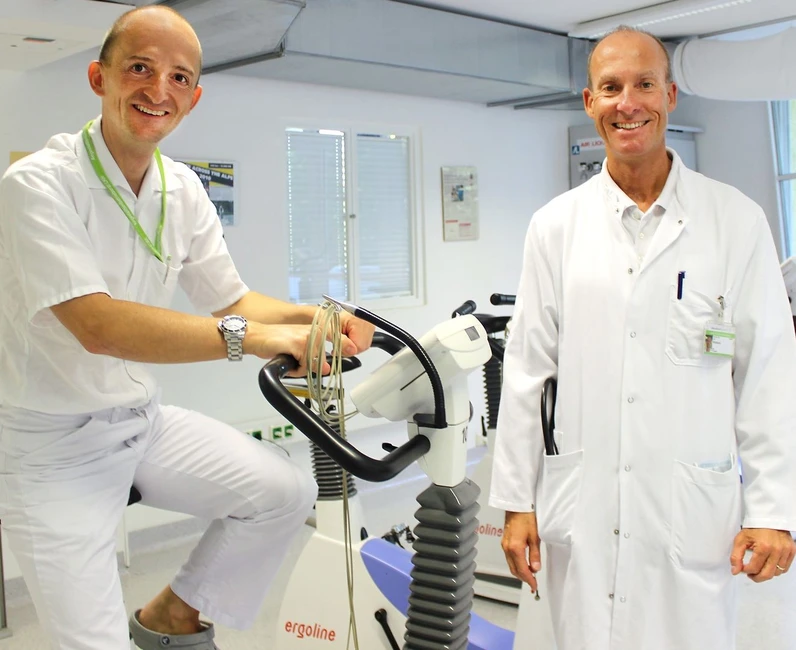 Prof. Josef Niebauer und Sportwissenschafter Andreas Egger